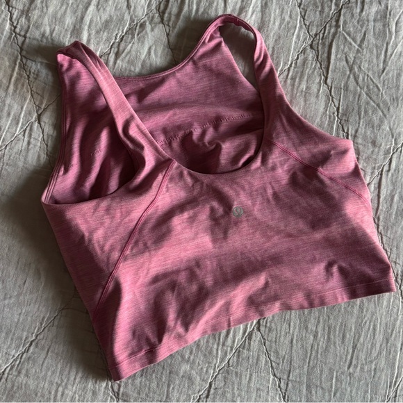 Lululemon Align High-Neck Tank Top in Heathered Pink Blossom Size 10 - Picture 8 of 10